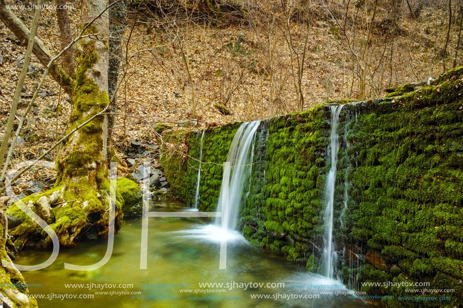 Beautiful Waterfall on Crazy Mary River, Belasitsa Mountain, Bulgaria